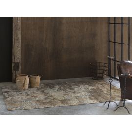 Tapis marron abstrait moderne plat Groot