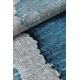 Tapis bleu abstrait design plat Fregi