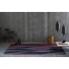 Tapis multicolore courbe design plat Fils