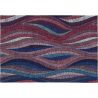 Tapis multicolore courbe design plat Fils