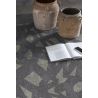 Tapis gris abstrait plat design Driane