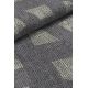 Tapis gris abstrait plat design Driane