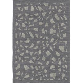 Tapis gris abstrait plat design Driane