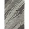 Tapis abstrait gris moderne plat Dowa