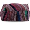 Pouf multicolore courbe design Fils