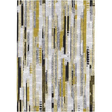 Tapis multicolore moderne rayé plat Dogas