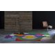 Tapis moderne abstrait multicolore plat Dianna