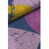 Tapis moderne abstrait multicolore plat Dianna