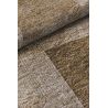 Tapis marron graphique moderne plat Cubik