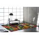 Tapis moderne multicolore plat graphique Cromis