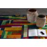 Tapis moderne multicolore plat graphique Cromis