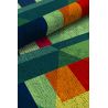 Tapis moderne multicolore plat graphique Cromis