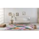 Tapis peinture abstrait multicolore plat Cosmit