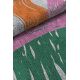 Tapis peinture abstrait multicolore plat Cosmit