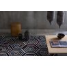 Tapis graphique multicolore moderne plat Concentric