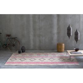 Tapis multicolore abstrait moderne plat Canek