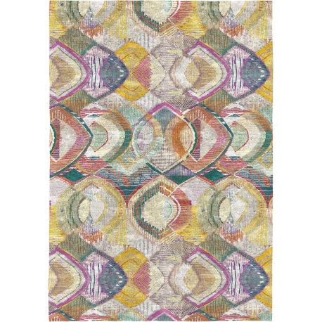 Tapis moderne plume faon plat coloré Berry