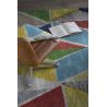 Tapis moderne plat multicolore abstrait Alika