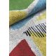 Tapis moderne plat multicolore abstrait Alika