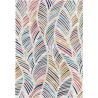 Tapis abstrait multicolore plat moderne Aika