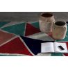 Tapis abstrait plat design multicolore Adame