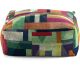 Pouf moderne multicolore graphique Cromis