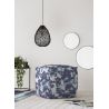 Pouf bleu abstrait moderne Azuri