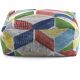 Pouf moderne multicolore abstrait Alika