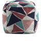 Pouf abstrait design multicolore Adame