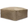 Pouf uni carré moderne Velvet Corso