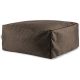 Pouf uni carré moderne Velvet Corso