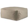 Pouf uni carré moderne Velvet Corso