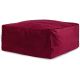 Pouf uni carré moderne Velvet Corso