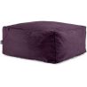 Pouf uni carré moderne Velvet Corso