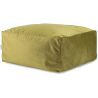 Pouf uni carré moderne Velvet Corso