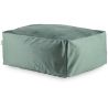 Pouf uni carré moderne Velvet Corso