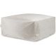 Pouf uni carré moderne Velvet Corso