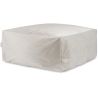 Pouf uni carré moderne Velvet Corso