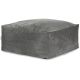 Pouf uni carré moderne Velvet Corso