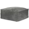 Pouf uni carré moderne Velvet Corso