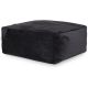 Pouf uni carré moderne Velvet Corso