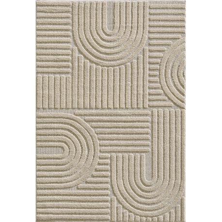 Tapis scandinave effet 3D graphique Taro