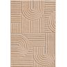 Tapis scandinave effet 3D graphique Taro