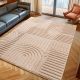 Tapis scandinave effet 3D graphique Taro