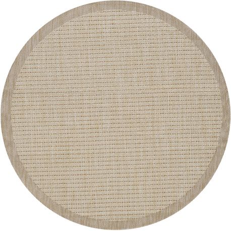 Tapis plat rond uni moderne intérieur Jutta