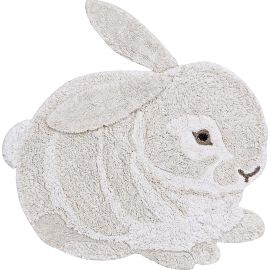 Tapis enfant coton lavable en machine Bunny