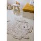 Tapis enfant coton lavable en machine Bunny