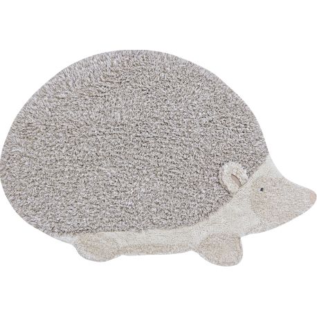 Tapis coton enfant lavable en machine Hedgehog