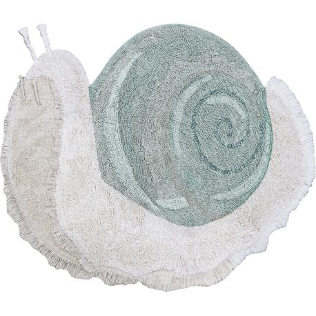 Tapis chambre enfant coton lavable en machine Snail