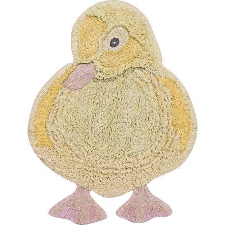 Tapis chambre enfant lavable en machine coton Duck